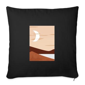 Nacht der abstrakten Desserts - Sofakissenbezug 45 x 45 cm - Schwarz - Vorne