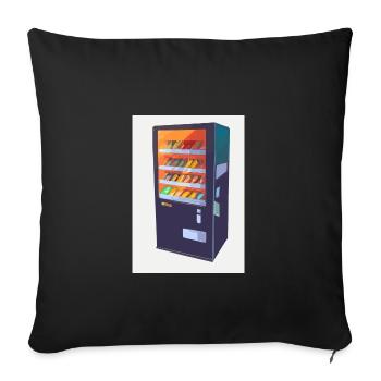 Moderner Imbissautomat - Sofakissenbezug 45 x 45 cm - Schwarz - Vorne