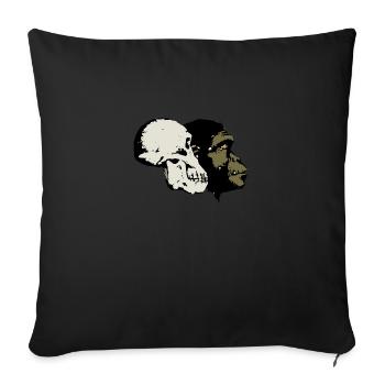 Evolution - Sofakissenbezug 45 x 45 cm - Schwarz - Vorne