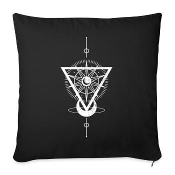 Witchcraft occulte gothique - Housse de coussin décorative 45 x 45 cm - noir - Devant