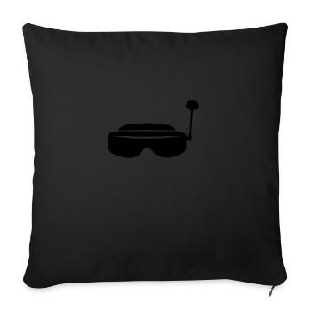 FPV Gläser - Sofakissenbezug 45 x 45 cm - Schwarz - Vorne