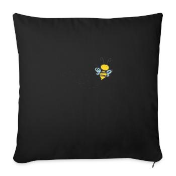 94 bie - Housse de coussin décorative 45 x 45 cm - noir - Devant