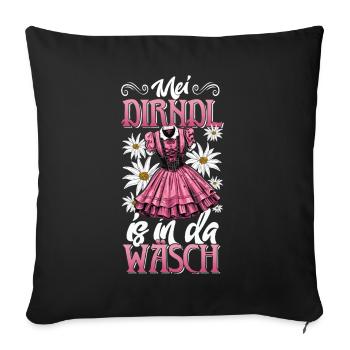 Mei Dirndl is in the lingerie traditional shirt women - Sofa pillowcase 17,3'' x 17,3'' (45 x 45 cm) - black - Front