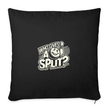 Wen interessiert das schon? - Sofakissenbezug 45 x 45 cm - Schwarz - Vorne