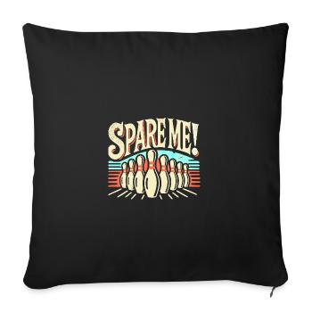 Verschont mich! - Sofakissenbezug 45 x 45 cm - Schwarz - Vorne