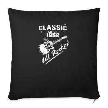 Classique depuis 1952 et toujours Rokin - Housse de coussin décorative 45 x 45 cm - noir - Devant