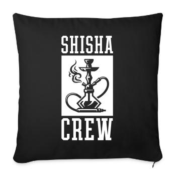 Équipe Shisha - Housse de coussin décorative 45 x 45 cm - noir - Devant