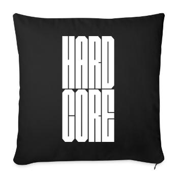 Hardcore punk - Sofa pillowcase 17,3'' x 17,3'' (45 x 45 cm) - black - Front
