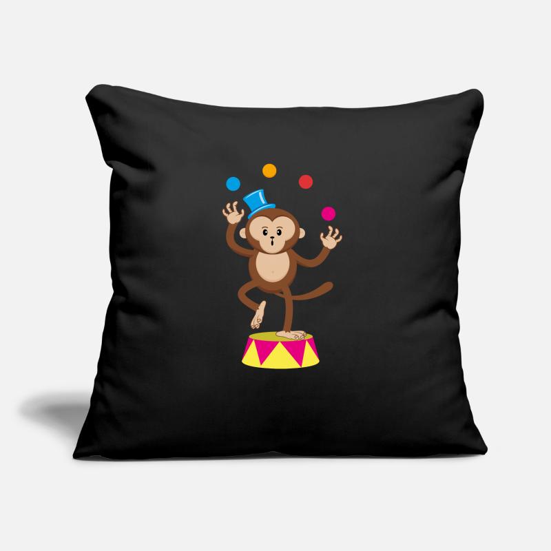 Circus monkey juggler monkey monkey monkey circus Sofa pillowcase 17,3'' x 17,3'' (45 x 45 cm)