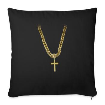 bling christentum gott - Sofakissenbezug 45 x 45 cm - Schwarz - Vorne