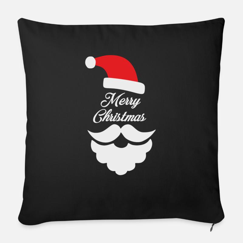 XMAS SANTA - Sofakissenbezug 45 x 45 cm - Schwarz