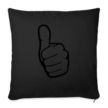 Like Hand - Sofa pillowcase 17,3'' x 17,3'' (45 x 45 cm) - black - Front