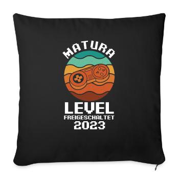 Maturant 2023 Gamer Gaming Zocken Matura - Sofakissenbezug 45 x 45 cm - Schwarz - Vorne