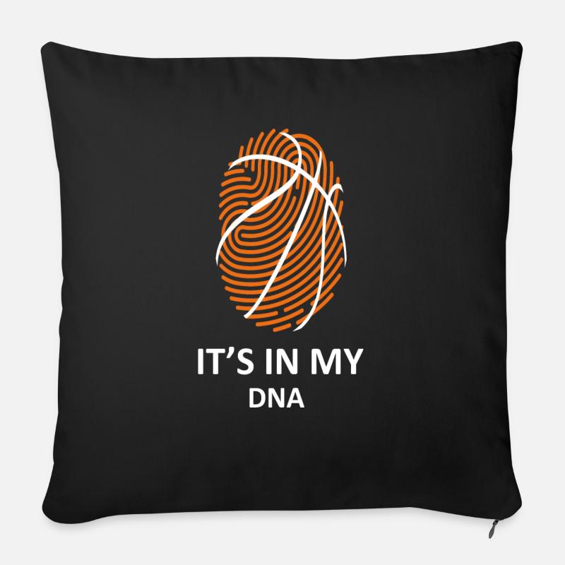 Basketball - Sofakissenbezug 45 x 45 cm - Schwarz