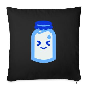 Sanshoku - Milch - Sofakissenbezug 45 x 45 cm - Schwarz - Vorne