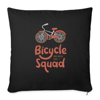 Vélo Cardio Hobby Cyclist Racing - Housse de coussin décorative 45 x 45 cm - noir - Devant