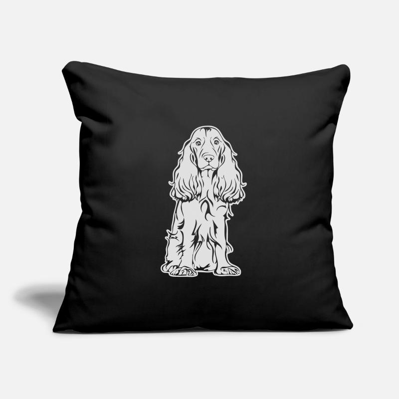 COCKER SPANIEL sitting Sofa pillowcase 17,3'' x 17,3'' (45 x 45 cm)