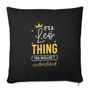 Signe du zodiaque Constellation Bonheur - Housse de coussin décorative 45 x 45 cm - noir - Devant