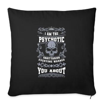 Sagittarius November Constellation - Sofa pillowcase 17,3'' x 17,3'' (45 x 45 cm) - black - Front
