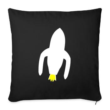 The Space Pioneers - Sofa pillowcase 17,3'' x 17,3'' (45 x 45 cm) - black - Front
