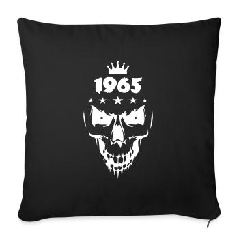 Skull (1965) - Sofa pillowcase 17,3'' x 17,3'' (45 x 45 cm) - black - Front