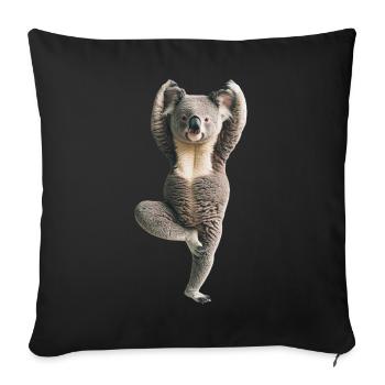 Koala - Sofakissenbezug 45 x 45 cm - Schwarz - Vorne
