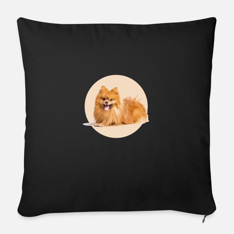 Rot Spitz - Sofakissenbezug 45 x 45 cm - Schwarz
