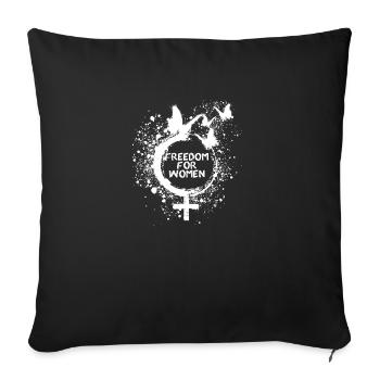 Liberté pour les femmesLiberté pour les femmes - Housse de coussin décorative 45 x 45 cm - noir - Devant