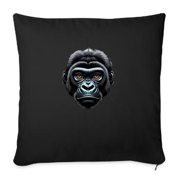 Gorilla - Sofa pillowcase 17,3'' x 17,3'' (45 x 45 cm) - black - Front