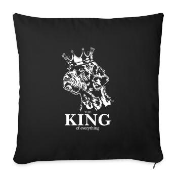 Cesky Fousek Roi de tout Chiens Wilsigns - Housse de coussin décorative 45 x 45 cm - noir - Devant