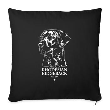 Rhodesian Ridgeback Mom Dog Dog Wilsigns - Sofa pillowcase 17,3'' x 17,3'' (45 x 45 cm) - black - Front