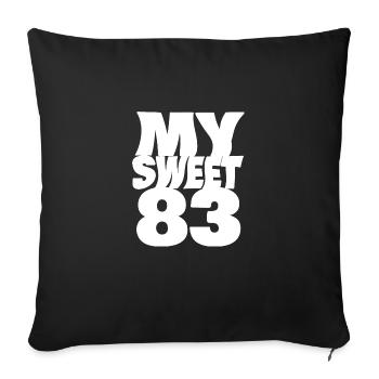 Sweet 83 - Sofakissenbezug 45 x 45 cm - Schwarz - Vorne
