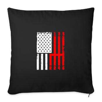 Retro Graphic Car Lover Car Mechanic Vehicle Techn - Sofa pillowcase 17,3'' x 17,3'' (45 x 45 cm) - black - Front