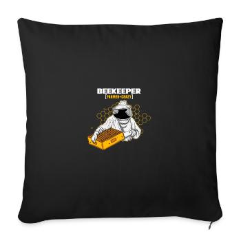 Beekeeper bee beekeeper honey bee dying gift - Sofa pillowcase 17,3'' x 17,3'' (45 x 45 cm) - black - Front