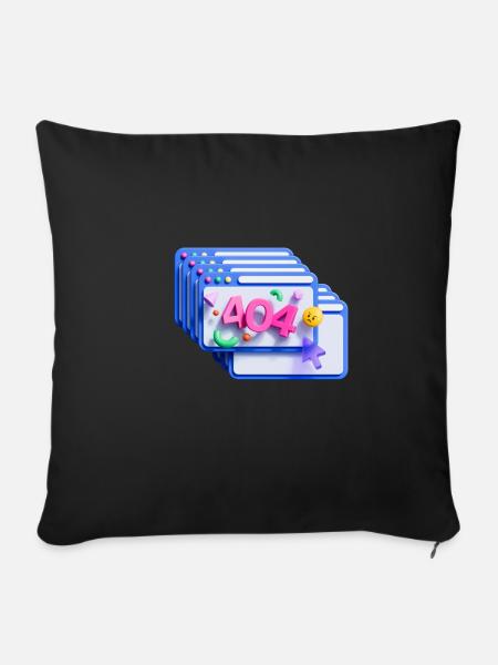 404 - Sofakissenbezug 45 x 45 cm - Schwarz