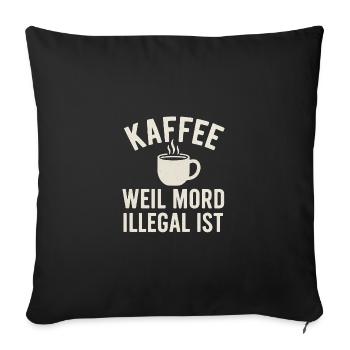 Lorena's go dunkle Farben entfernt - Sofakissenbezug 45 x 45 cm - Schwarz - Vorne