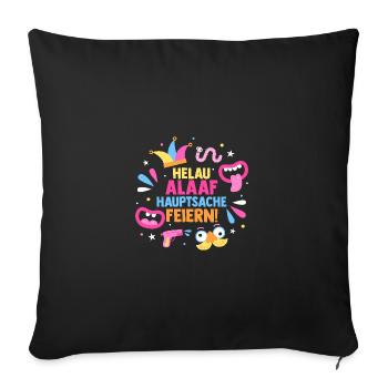 Carnival Costume Carnival - Sofa pillowcase 17,3'' x 17,3'' (45 x 45 cm) - black - Front