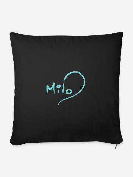 Milo - Sofakissenbezug 45 x 45 cm - Schwarz