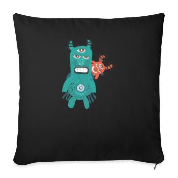 Hallowee n581 - Sofa pillowcase 17,3'' x 17,3'' (45 x 45 cm) - black - Front