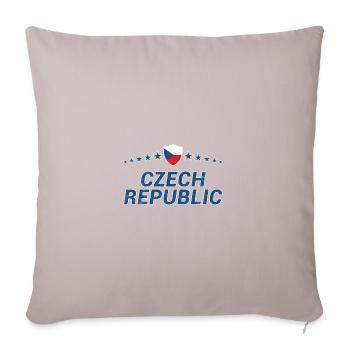 Tschechische Republik - Sofakissenbezug 45 x 45 cm - helles Taupe - Vorne