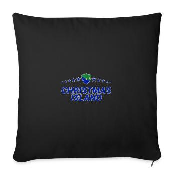 Christmas Island - Sofa pillowcase 17,3'' x 17,3'' (45 x 45 cm) - black - Front