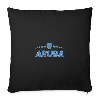 Aruba - Sofa pillowcase 17,3'' x 17,3'' (45 x 45 cm) - black - Front