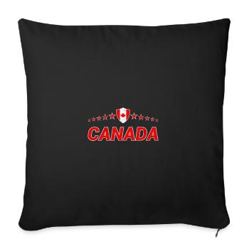 Canada - Housse de coussin décorative 45 x 45 cm - noir - Devant