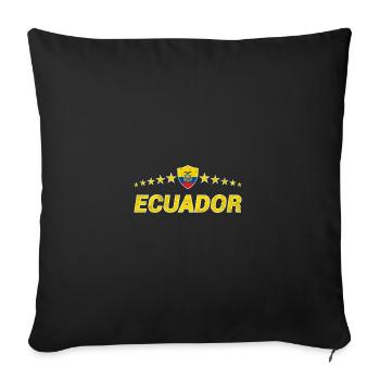 Ecuador - Sofakissenbezug 45 x 45 cm - Schwarz - Vorne