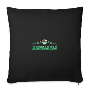 Abkhazie - Housse de coussin décorative 45 x 45 cm - noir - Devant
