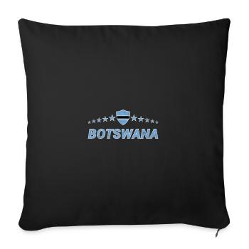 Botswana - Sofakissenbezug 45 x 45 cm - Schwarz - Vorne