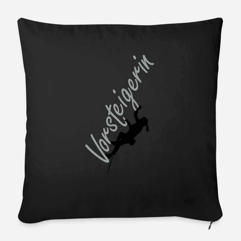 Vorsteigerin - Housse de coussin décorative 45 x 45 cm - noir