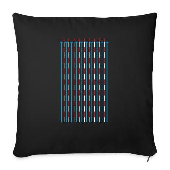 Swimming Pool Water Sports Swimming Pool Pop Art Fun - Sofa pillowcase 17,3'' x 17,3'' (45 x 45 cm) - black - Front