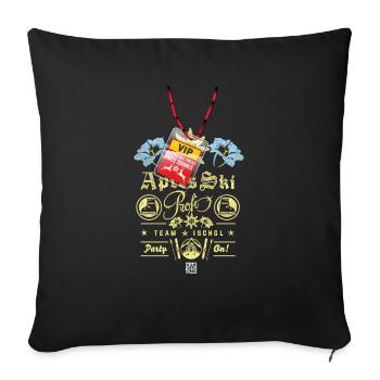 Après Ski Profi, Team Ischgl - Sofakissenbezug 45 x 45 cm - Schwarz - Vorne