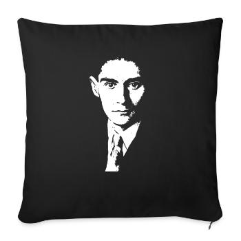 Franz Kafka Shirt - Sofakissenbezug 45 x 45 cm - Schwarz - Vorne
